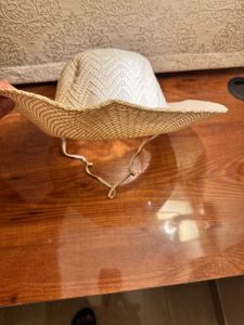 Chic Straw Sun Hat with Flower Accent