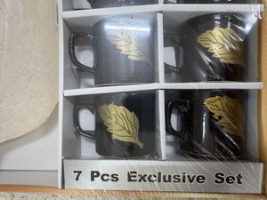 Trinity 6 Pcs Cup with Platter Set