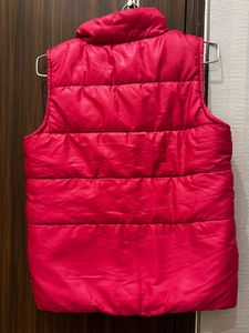 Hot Pink Puffer Jacket - Benetton (Size : S)