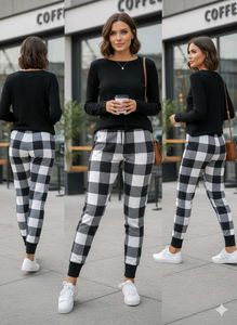 Trendy Plaid Joggers