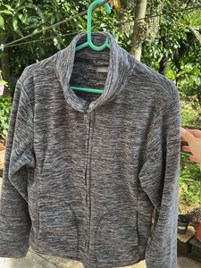 Heather Gray Fleece Jacket