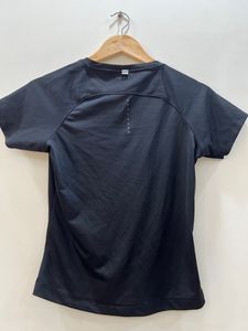 Black Synthetic Tee For Woman Sports
