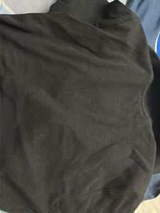 Ribbed Collared V-Neck Top