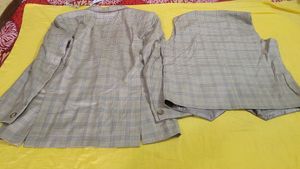 Stylish Men's Checkered 3-Piece Suit