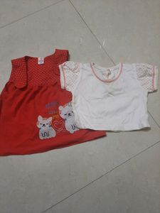 Baby Girl T Shirt And Skrit Set