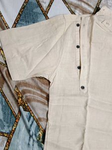 Men's Beige Kurta