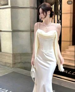 Elegant Satin Sheer Dress