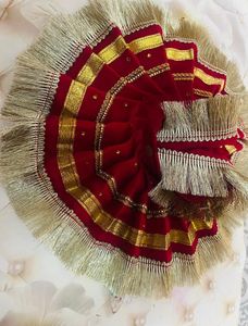 Laddu Gopal Fancy Dress Fabric Sefon Colours Cherr