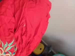 Combo Red Kurta And Denim shirt