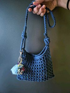 Crochet Mesh sling bags