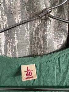 Embroidered Green Kurta