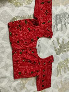 Mehroon Bandhani Print Blouse