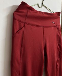 Puma Red Athletic Leggings
