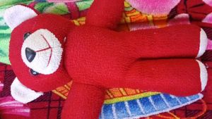 Cute Red Teddy Bear Plush Toy