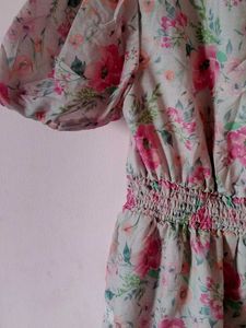 Floral Tiered Mini Dress