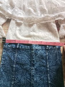 Chicken With Denim Frock