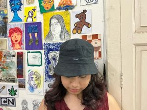 Black Bucket Hat,Unisex Casual Streetwear Cap