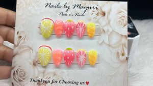 Cute Fruit Press-On Nails