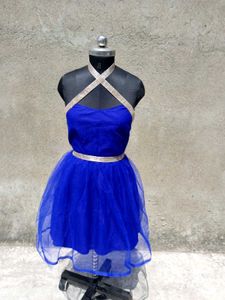 Royal Blue Tulle Party Dress
