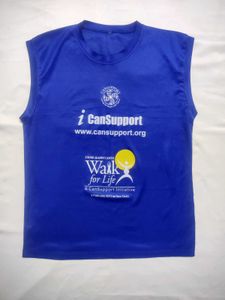 Blue Graphic T-shirt Vest