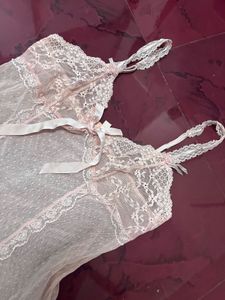 Lace Trimmed Nightgown babydoll dress