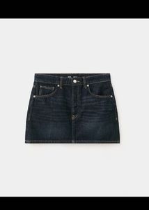 Dark Wash Denim Mini Skirt