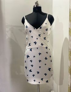 Butterfly Print Bodycon Dress