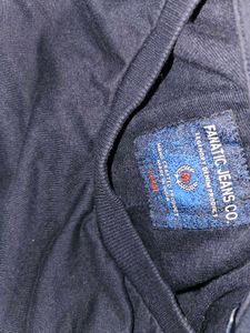 navy blue Men's sweatshirt (full hands)