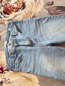 Light Wash Straight Leg Jeans