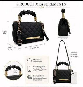 Chic Quilted Handbag with Chain Strap