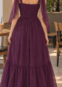 Elegant Purple Maxi Dress