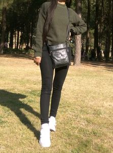 Army Green Dropped Shoulders Sweater