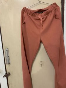 Tokyo Talkies Pink Ribbed Pants