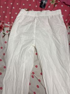 Women's White Palazzo Pants