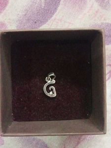 sterling silver Letter 'G' Pendant