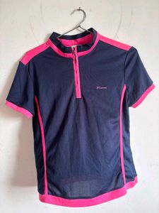 Navy & Pink Activewear Top