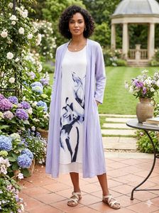 Floral Print Dress With Shrug