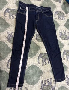 Raw Navy Blue Denim Jeans