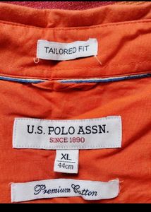 Men's Bright Orange Casual Shirt