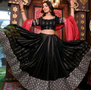 Black Colour Attractive Lehenga