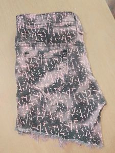 Distressed Denim Shorts