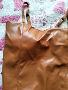 💥CORSET LEATHER CROP TOP SMALL SIZE