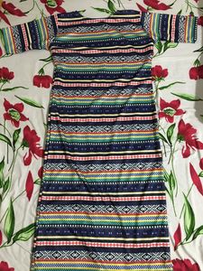 Vibrant Multi-Colored One-Piece Dress