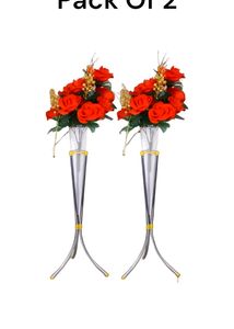 2 New Design Silver Vases