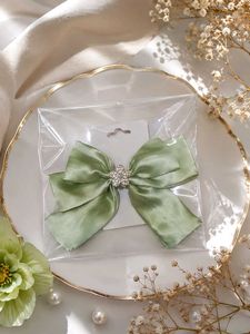 Elegant Satin Bow Hair Clip