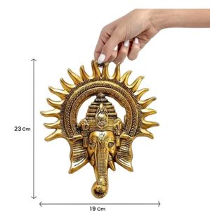 Golden Ganesha Wall Hanging