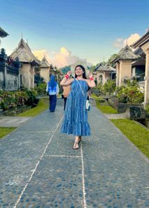 Blue Striped Sundress