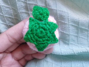 Handmade Red Rose Keychain