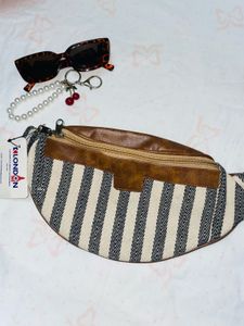 Stylish Striped Waist Bag