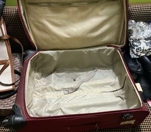 Vintage Red Travel Suitcase
